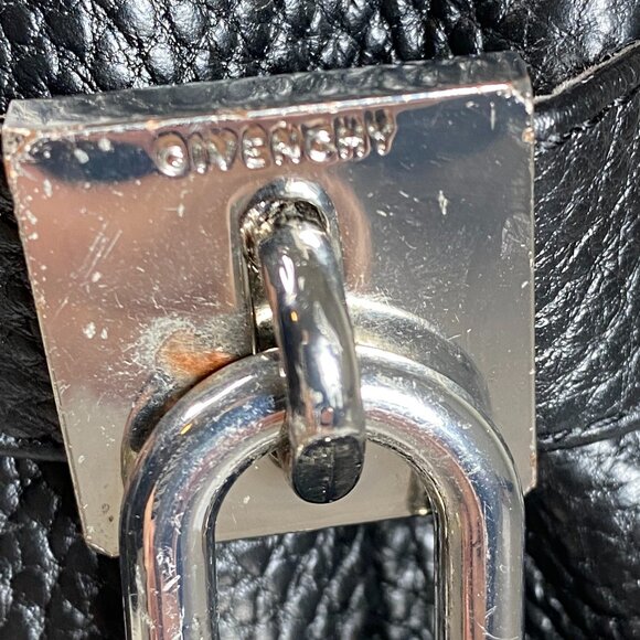 Givenchy Shark Lock Biker Ankle Boots Women's US 8 Black Calf Leather READ PLS - Picture 15 of 16